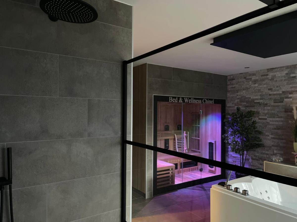 신트 아날란트 Bed & Wellness Chinel Luxe Vakantiehuis Met Sauna'S En Bubbelbad 아파트 외부 사진