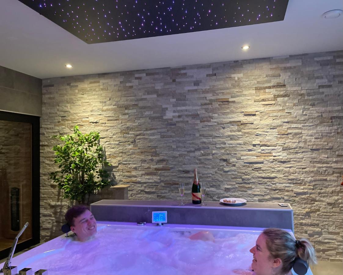 신트 아날란트 Bed & Wellness Chinel Luxe Vakantiehuis Met Sauna'S En Bubbelbad 아파트 외부 사진